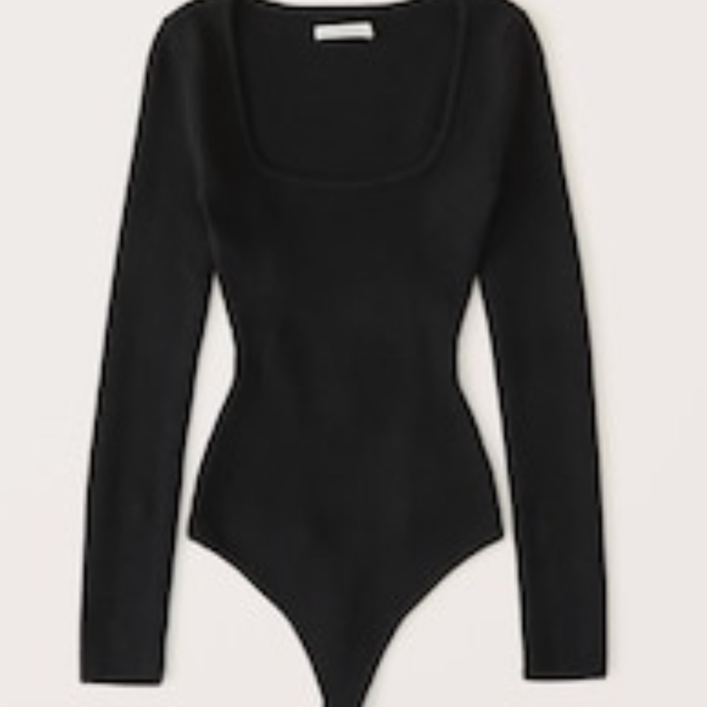 Abercrombie and Fitch squared neck ribbed body suit